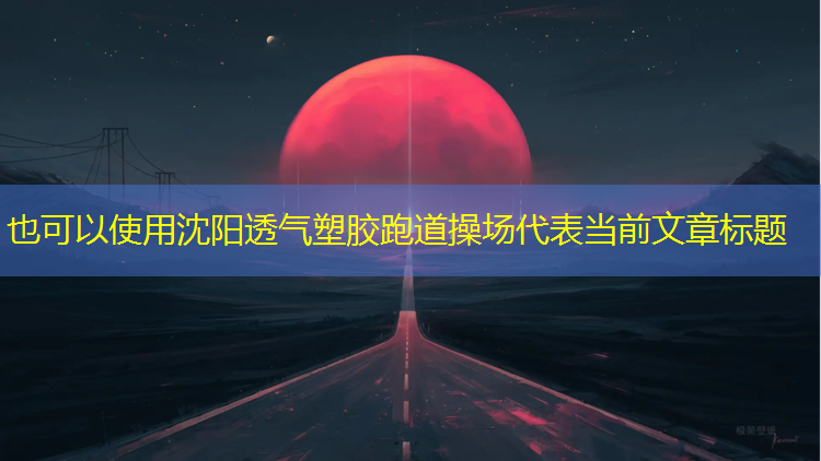 沈阳透气塑胶跑道操场