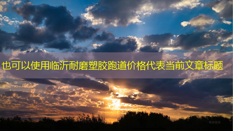 临沂耐磨塑胶跑道价格